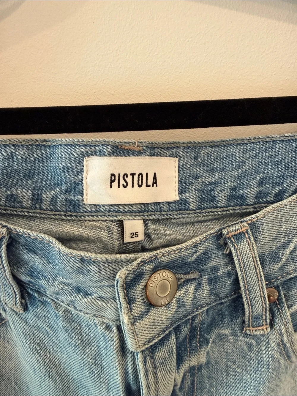 Pistola Lexi High Rise Straight Leg Jeans — Size 25 — Athens Wash - Picture 4 of 4